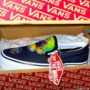 Vans Slip-On Paradoxical Black Platform Shoes Yin Yang Tie Dye